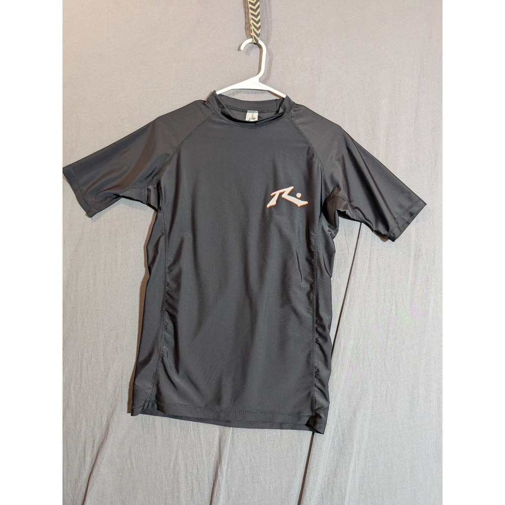 RUSTY Men's T-Shirt Black Casual Short Sleeve‎ Tee Size Large